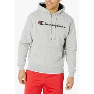 Champion Men's Graphic Powerblend Fleece Hoodie Size M  MS532